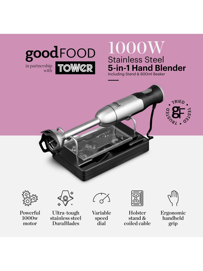 Good Food Black Digital Hand Blender, UK version