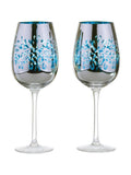 Artland blue filigree wine glasses set of 2 - British product