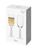 Anton Studio Designs White Björn champagne flutes set of 2 - British product
