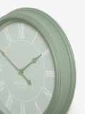 Sage green two-tone wall clock 44.5cm (British brand)