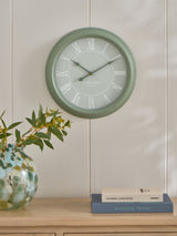 Next Sage Green Two Tone Wall Clock 44.5cm- Buy online at McGrocer