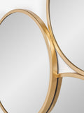 Gold round cluster mirror 70cm x 130cm, UK version