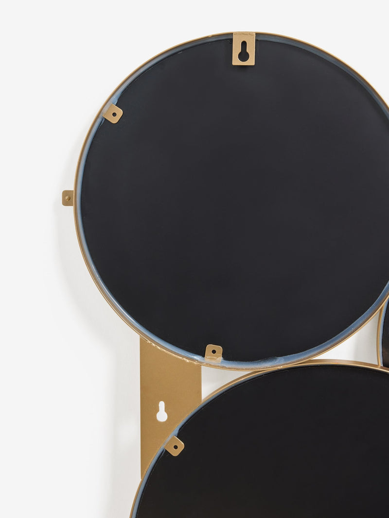 Gold round cluster mirror 70cm x 130cm, UK version