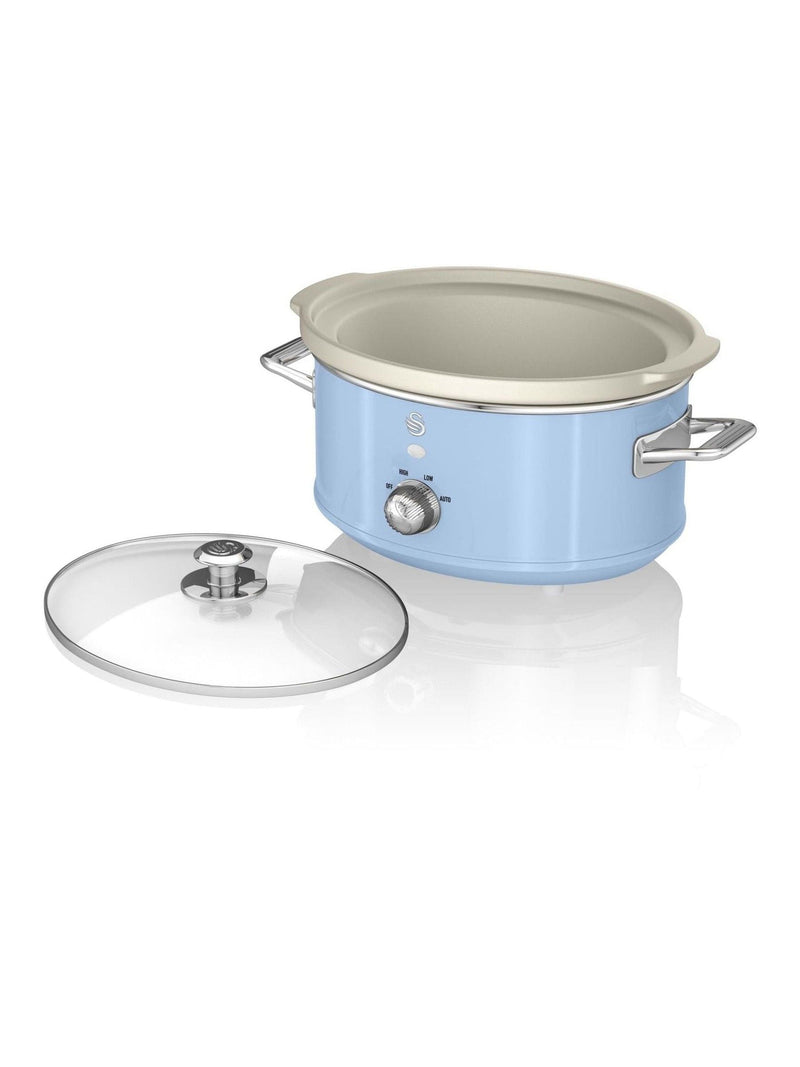 Swan Blue 3.5L slow cooker (British brand)