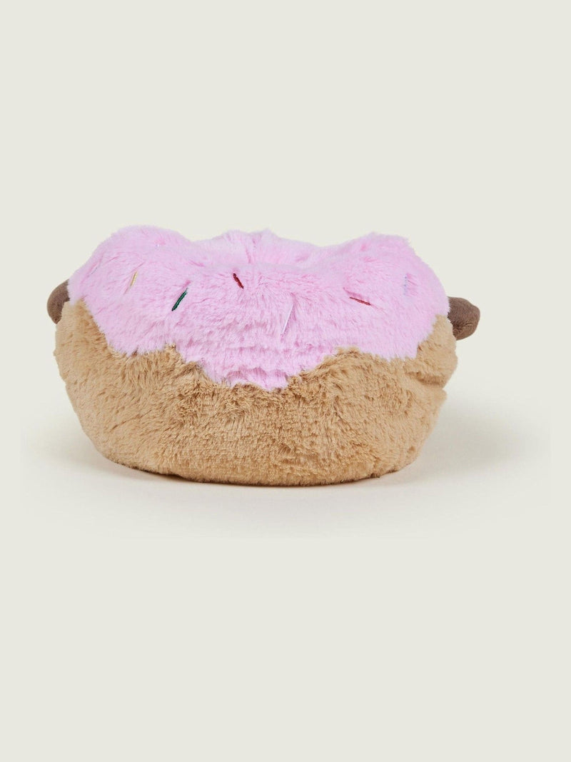 Warmies heatable pink donut soft toy with lavender, UK version