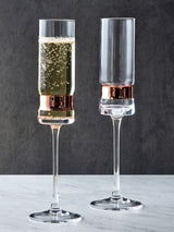 Juego de 2 copas de champán de bronce SoHo de Anton Studio Designs