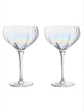 Anton Studio Designs Palazzo champagne flute and saucer set - British product