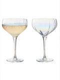 Anton Studio Designs Palazzo champagne flute and saucer set - British product