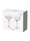 Anton Studio Designs Palazzo champagne flute and saucer set - British product