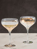 Anton Studio Designs Palazzo champagne flute and saucer set - British product