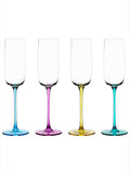 Anton Studio Designs blue gala champagne flutes set of 4 - British product