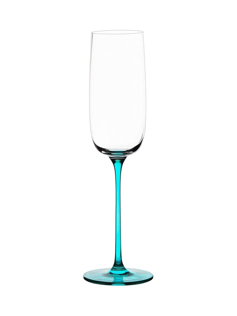 Anton Studio Designs blue gala champagne flutes set of 4 - British product