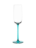 Anton Studio Designs blue gala champagne flutes set of 4 - British product