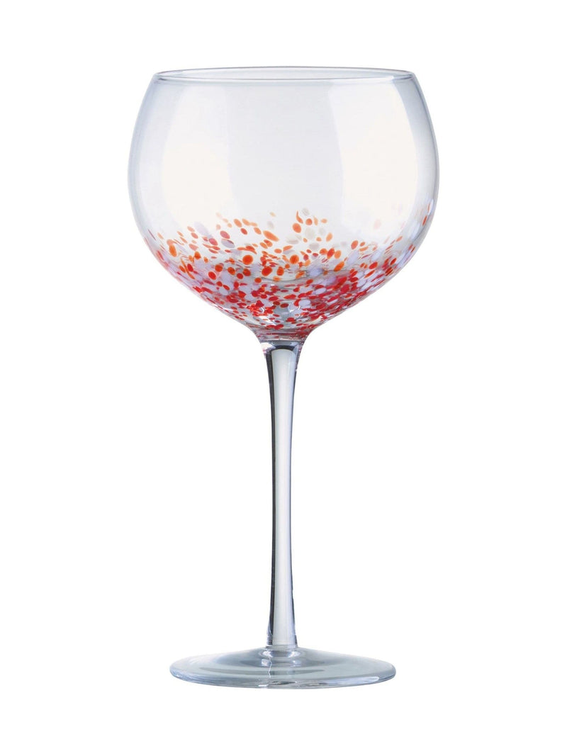 Anton Studio Designs red speckle gin glasses set of 4 - British product