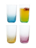 Anton Studio Designs Set of 4 Blue Swirl Hiball Tumblers