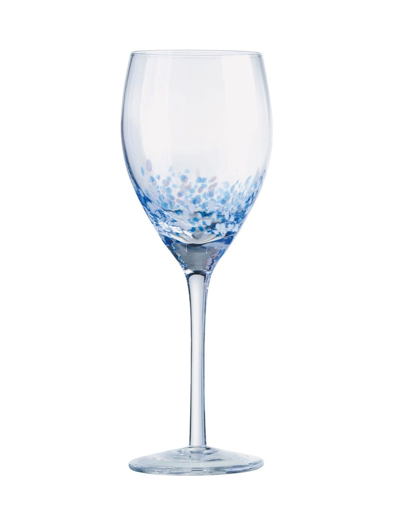 Anton Studio Designs Set of 4 Purple Speckle Wine Glasses