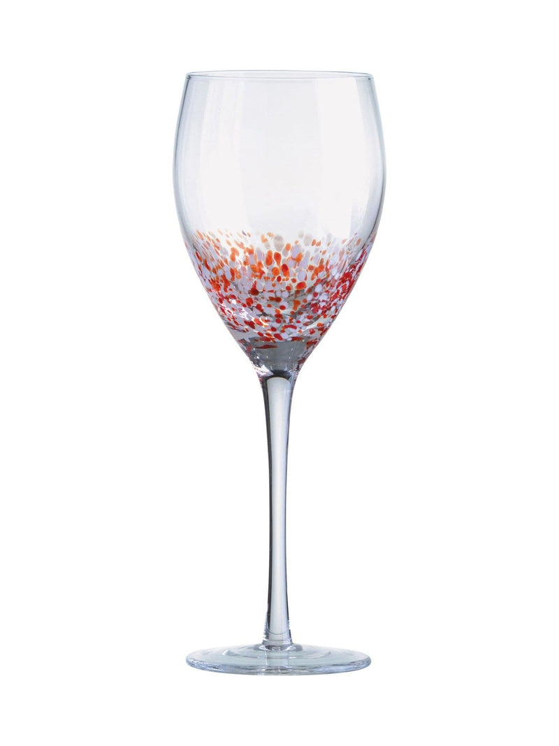 Anton Studio Designs Set of 4 Purple Speckle Wine Glasses