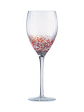 Anton Studio Designs Set of 4 Purple Speckle Wine Glasses