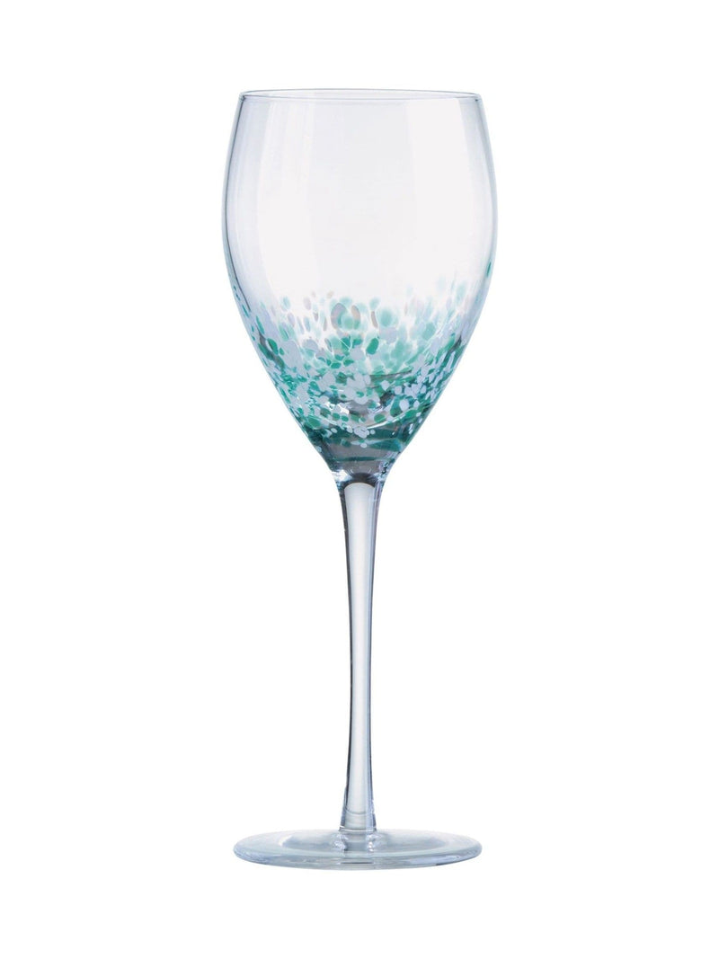 Anton Studio Designs Set of 4 Purple Speckle Wine Glasses