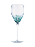 Anton Studio Designs Set of 4 Purple Speckle Wine Glasses