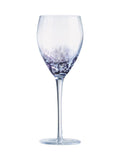 Anton Studio Designs Set of 4 Purple Speckle Wine Glasses
