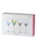 Anton Studio Designs Set of 4 Purple Speckle Wine Glasses