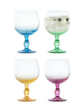 Anton Studio Designs green swirl gin glasses set of 4 - British product