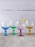 Anton Studio Designs green swirl gin glasses set of 4 - British product
