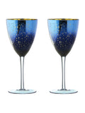 Artland Blue Galaxy wine glasses set of 2 - British product