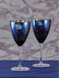 Artland Blue Galaxy wine glasses set of 2 - British product