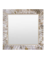 Next Gallery Home Silver Merrick Square Mirror 92.5x92.5cm- Buy online at McGrocer