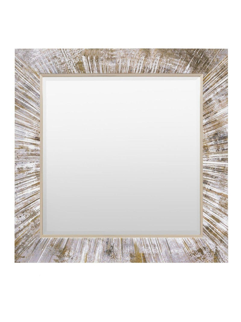 Gallery Home Silver Merrick square mirror 92.5cm x 92.5cm (British brand)
