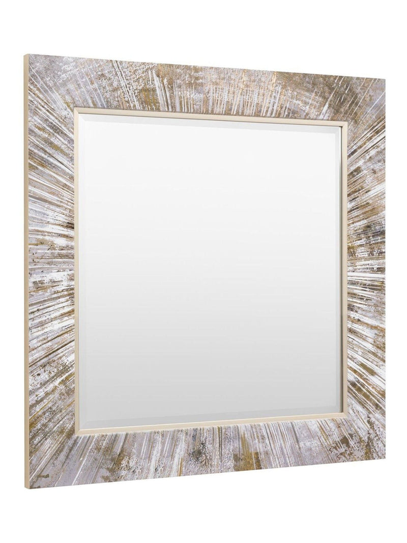 Gallery Home Silver Merrick square mirror 92.5cm x 92.5cm (British brand)