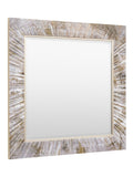 Gallery Home Silver Merrick square mirror 92.5cm x 92.5cm (British brand)
