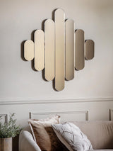 Next Gallery Home Silver Silas Mirror 100cm x 90cm- Buy online at McGrocer