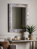 Gallery Home silver Merrick rectangle mirror 1125x825mm, UK version