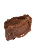 Cultured London Brianna brown leather handbag (British brand)