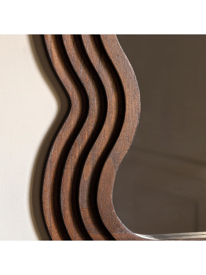 Gallery Home Brown Gatlin mirror - British product