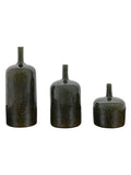 Gallery Home green ceramic ornaments set of 3, UK version
