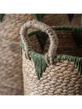 Gallery Home baskets set of 3 natural green seagrass - British product