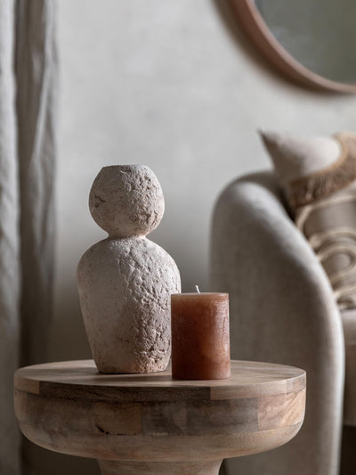 Next Gallery Home Natural Kase Pebble Candle Stick Holder- Buy online at McGrocer