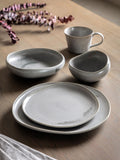 Gallery Home pasta bowls dove grey glaze set of 4, UK version