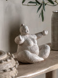 Gallery Home Cream Lady cement sculpture 25cm, UK version