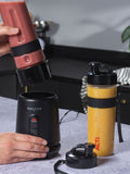 Salter Black Kuro Actifusion blender set with sports bottles (British brand)