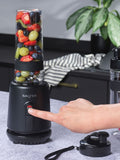 Salter Black Kuro Actifusion blender set with sports bottles (British brand)