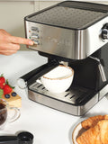 Salter Silver Manual Espresso Machine (British brand)