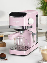 Next Salter Pink Retro Espresso Machine- Buy online at McGrocer