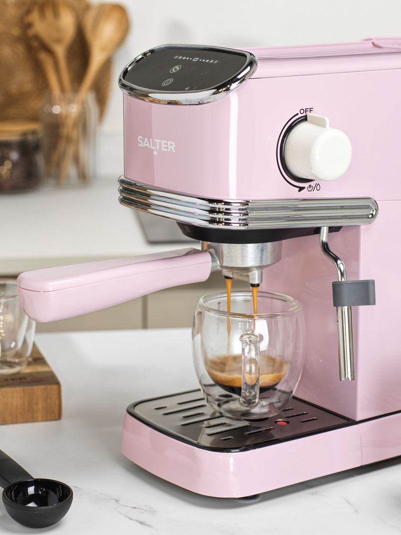 Salter pink retro espresso machine (British brand)