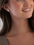 Beaverbrooks 9ct Yellow Gold Heart Stud Earrings