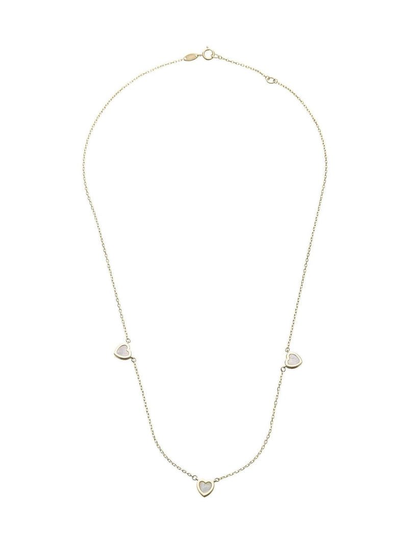 Beaverbrooks 9ct Yellow Gold Malachite Heart Necklace
